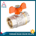 Factory Stock brass ball valve price TMOK Brand Size 1/2'' to 1'' BSP Thread Iron handles with pvc credit insurance support